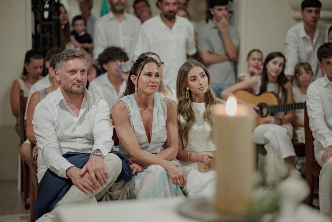 Carolina Baldini, en plena ceremonia