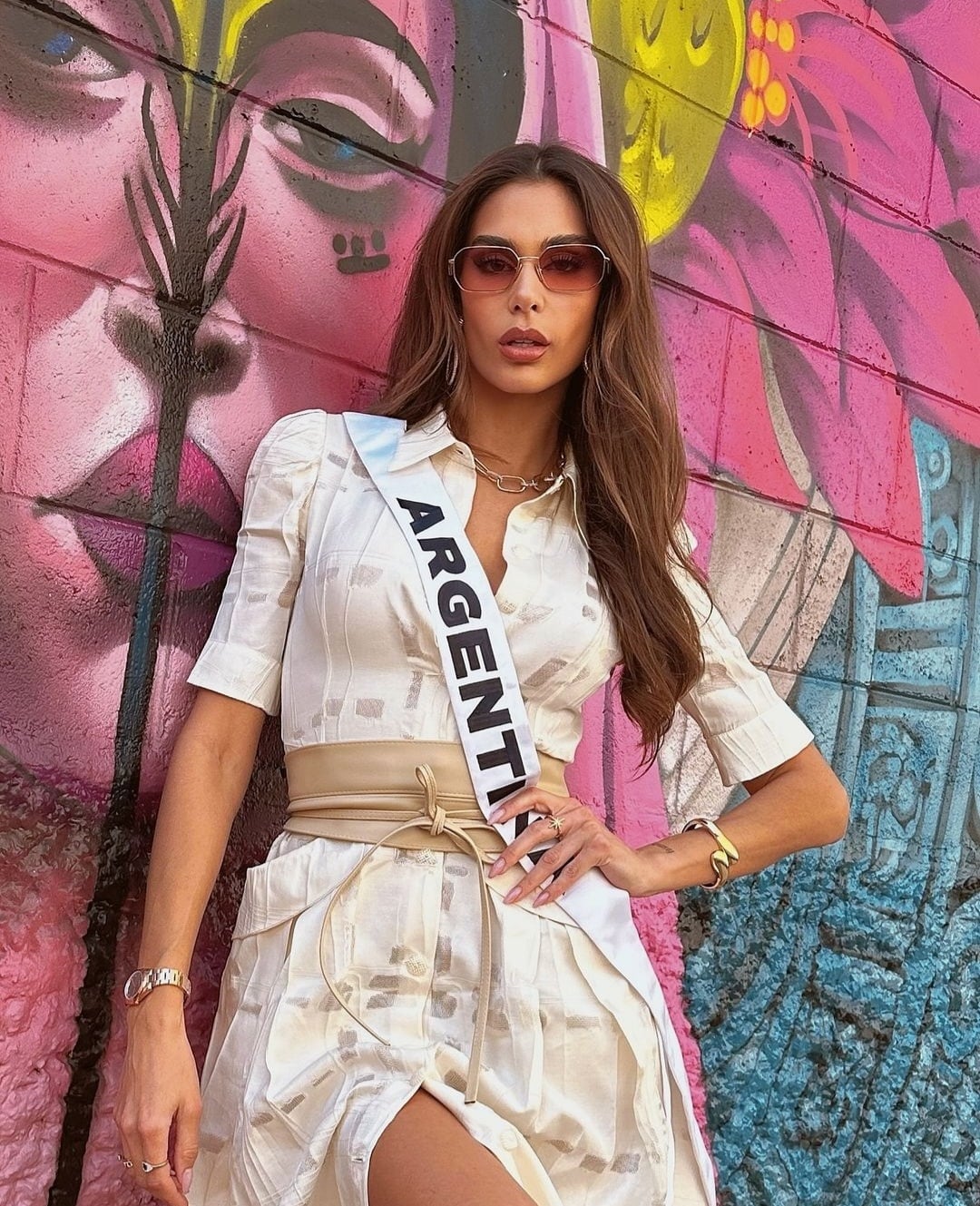 Magalí Benejam, con la banda que es su orgullo nacional