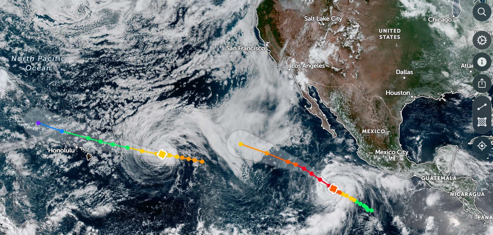 El huracán Fausto se desplaza hacia el oeste a 14 mph (22 km/h)