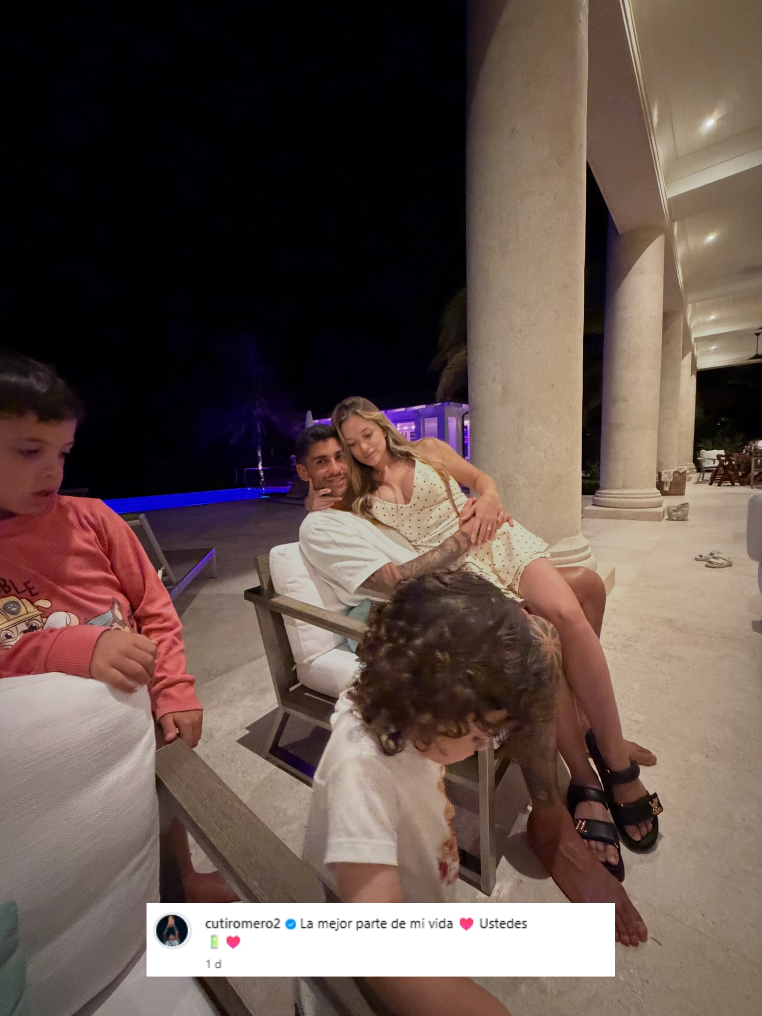 Cuti Romero compartió las postales de sus vacaciones familiares (Foto: Instagram @cutiromero2)