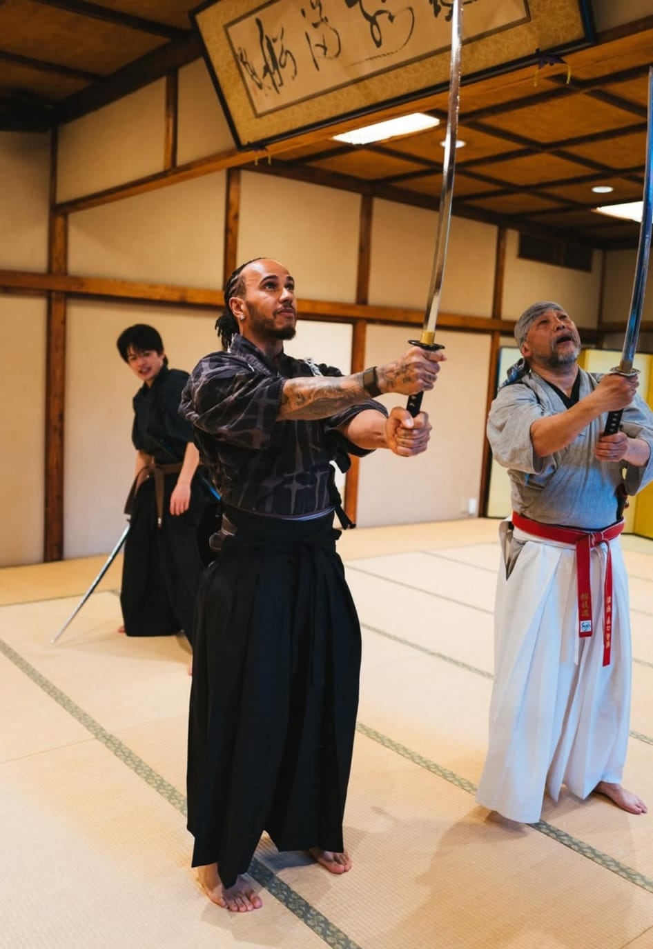 Sin Kim Kardashian a la vista, así se mostró Lewis Hamilton en Japón