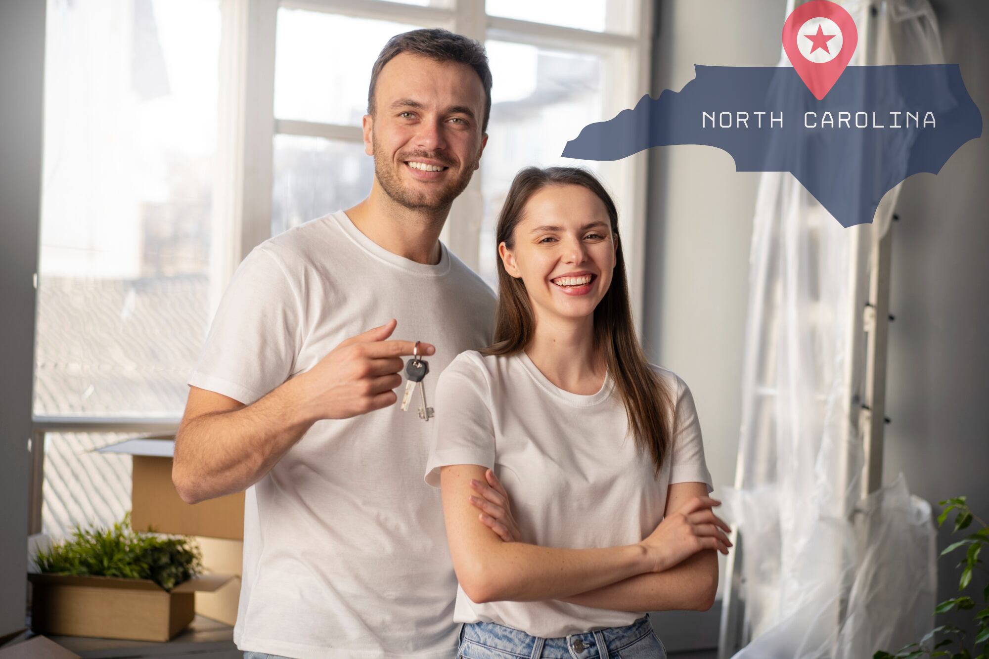 El ingreso anual que se debe tener para comprar una casa en Carolina del Norte. Freepik, Canva