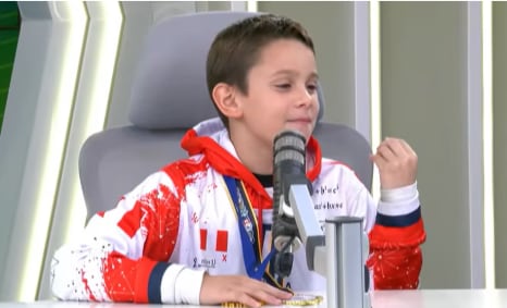 Fabio Bravo tiene nueve años, nació en Venezuela, vive en Lima y acaba de ser campeón mundial de matemáticas en Singapur por Perú