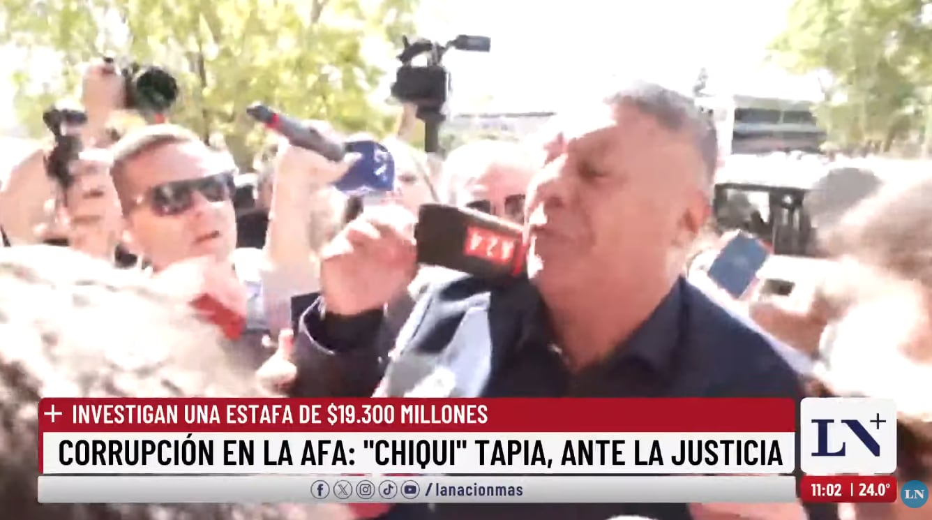 Tapia llegó a Comodoro Py