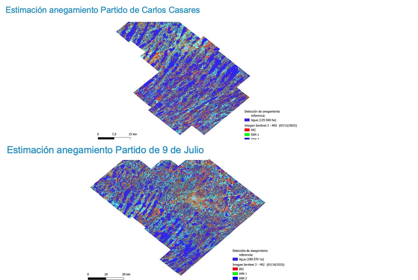 Inundaciones: es crítica la situación en tres partidos bonaerenses que tienen más de 360.000 hectáreas anegadas