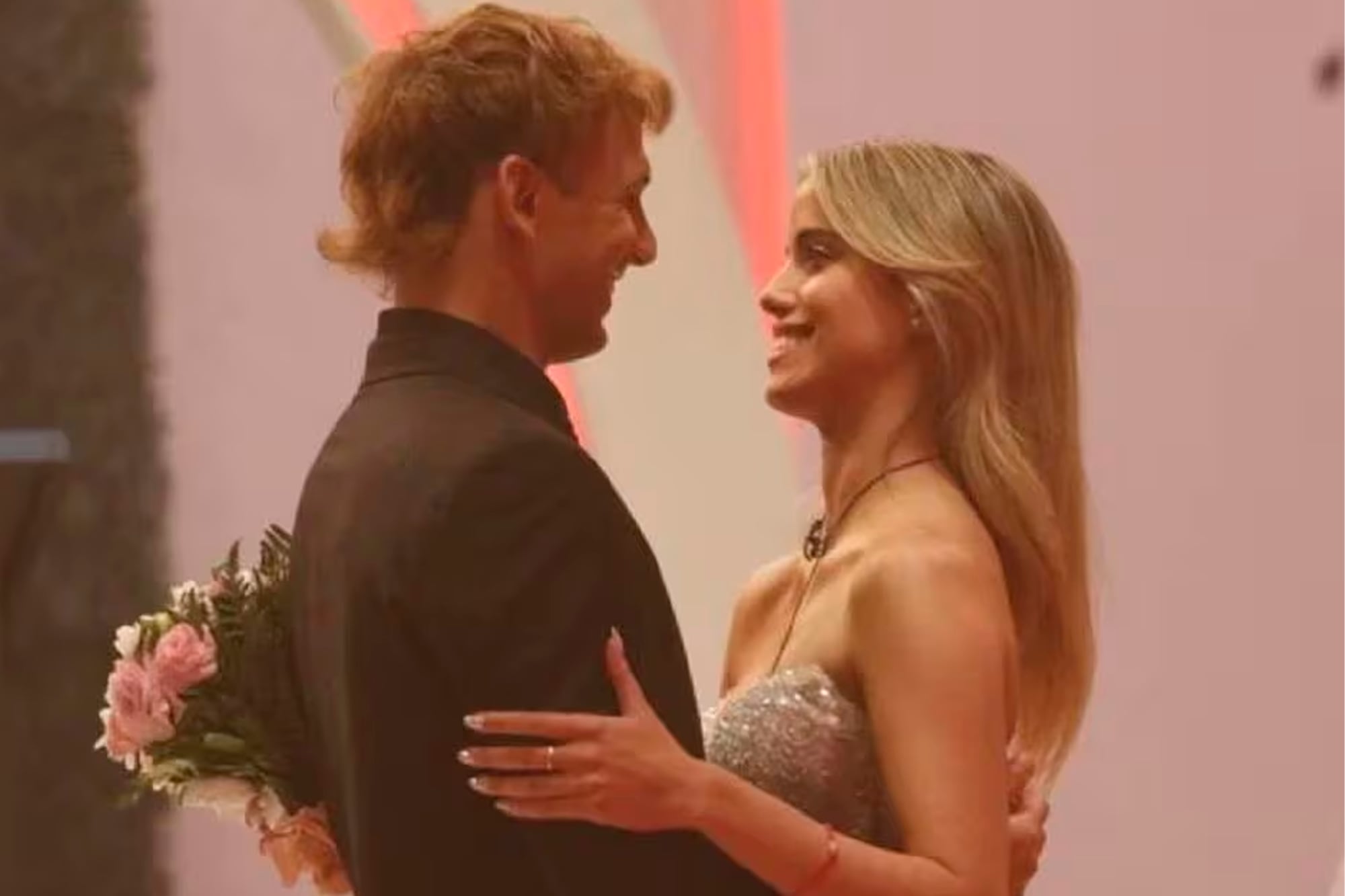 Bautista y Denisse en su boda ficticia en Gran Hermano