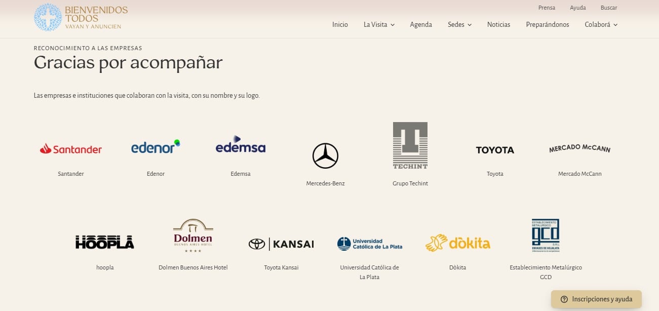 Las empresas que patrocinan la llegada de León XIV
