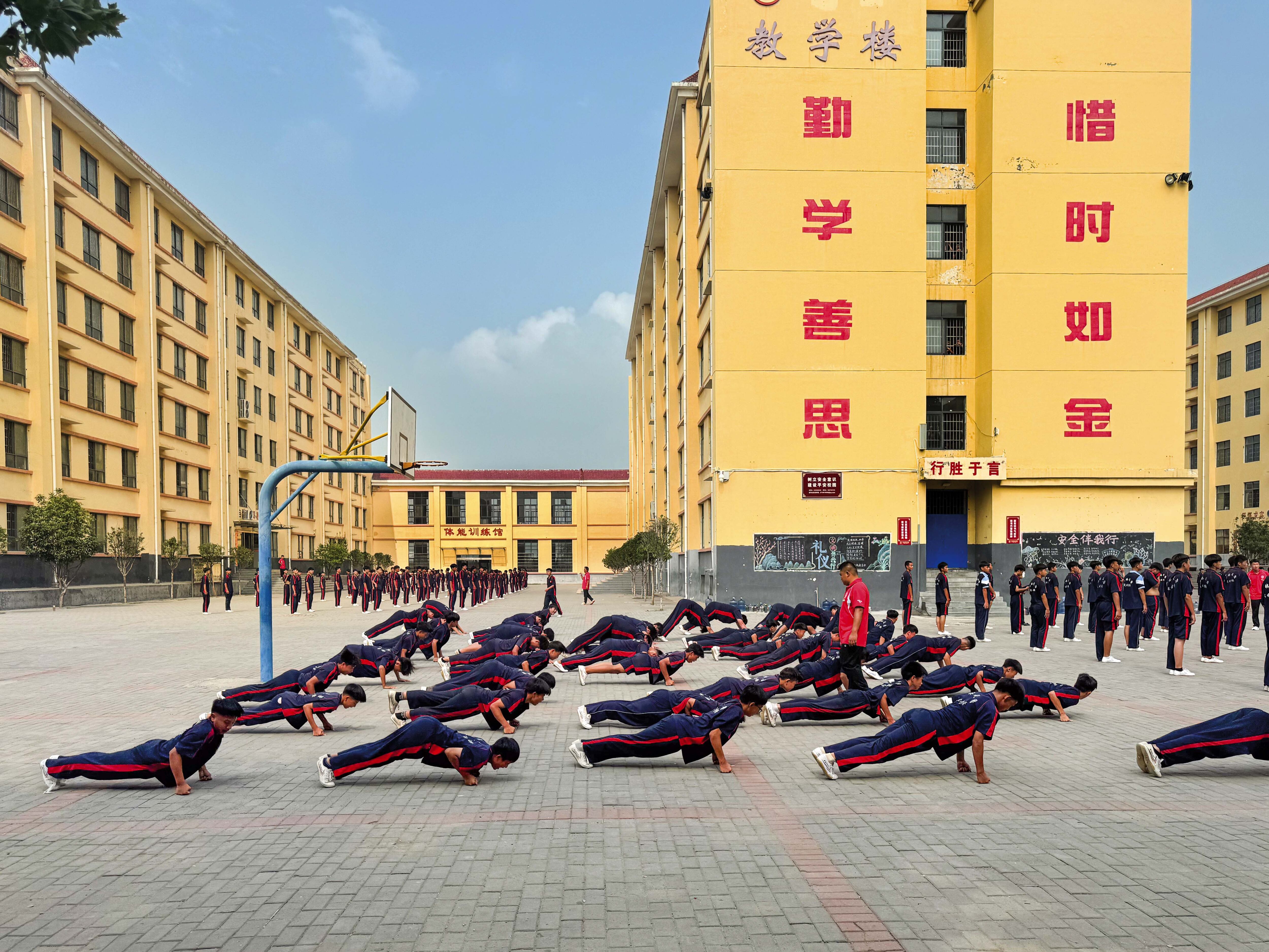 Escuela de kung-fu en Dengfeng, Henan.