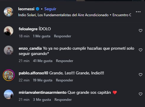 Las reacciones en redes sociales al posteo de Lionel Messi