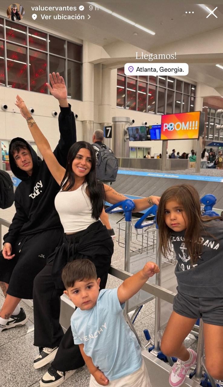 Valentina Cervantes y sus hijos llegaron a Atlanta