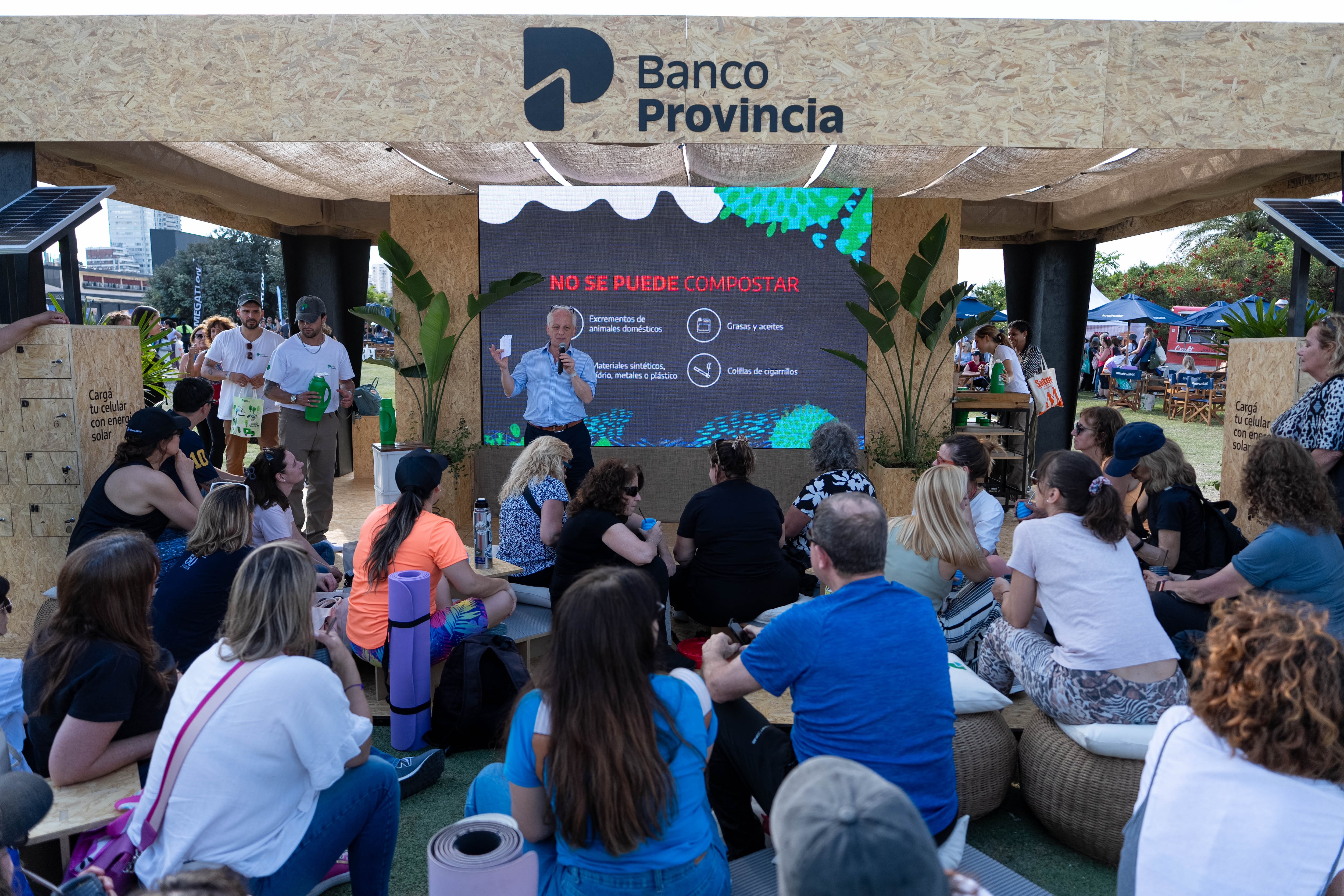 Las mateadas en el espacio de Banco Provincia tendrán este año foco en compostaje y bienestar financiero.