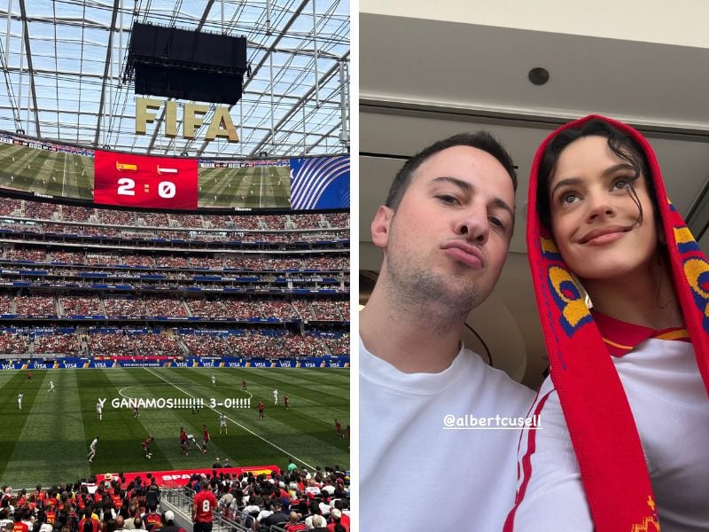 Las publicaciones de Rosalía tras el partido de España vs. Austria
