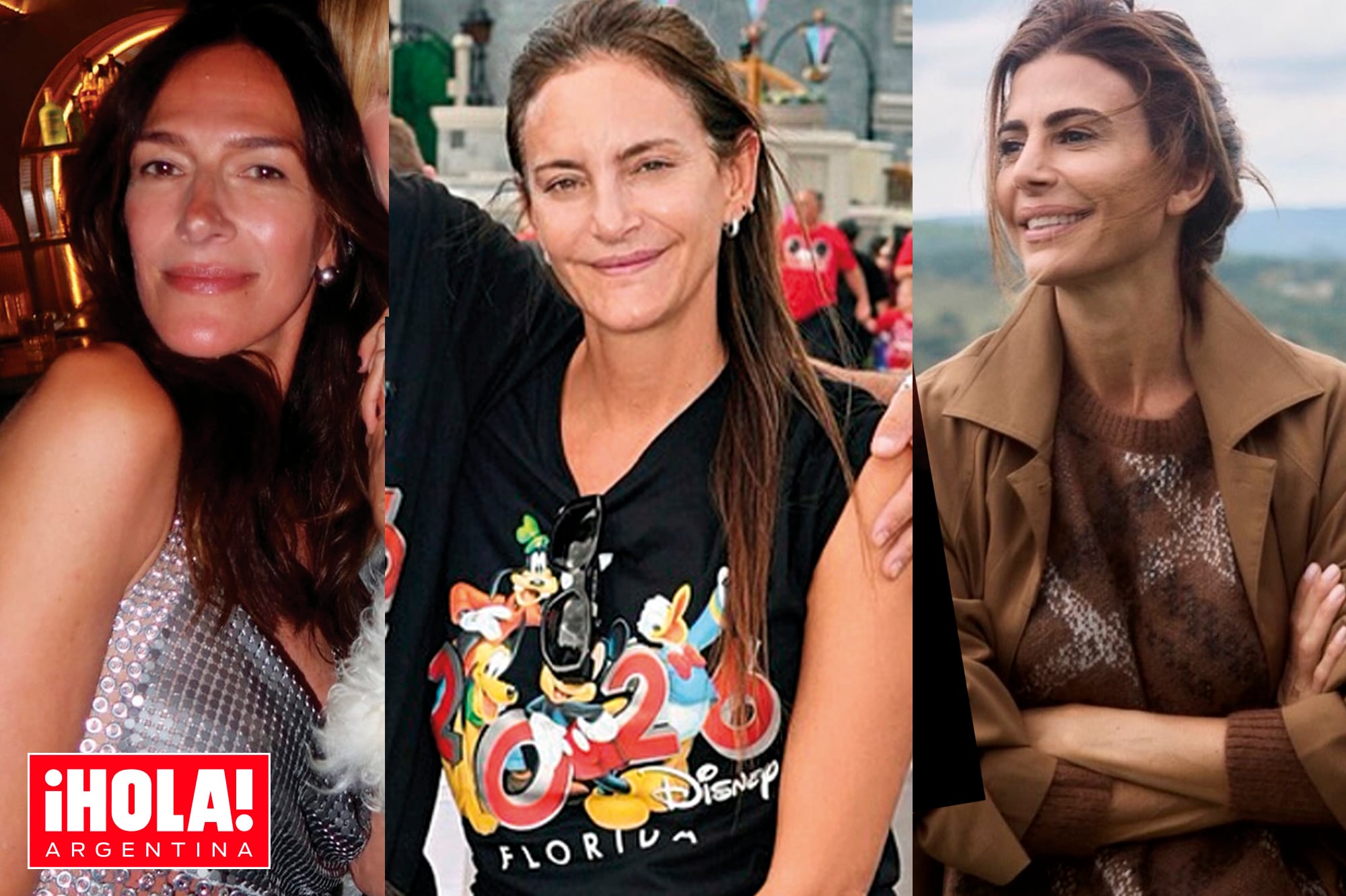 En fotos. El cumpleaños de 50 de Dolores Trull, el viaje de Lucha Aymar con sus hijos a Disney y la salida teatral de Juliana Awada
