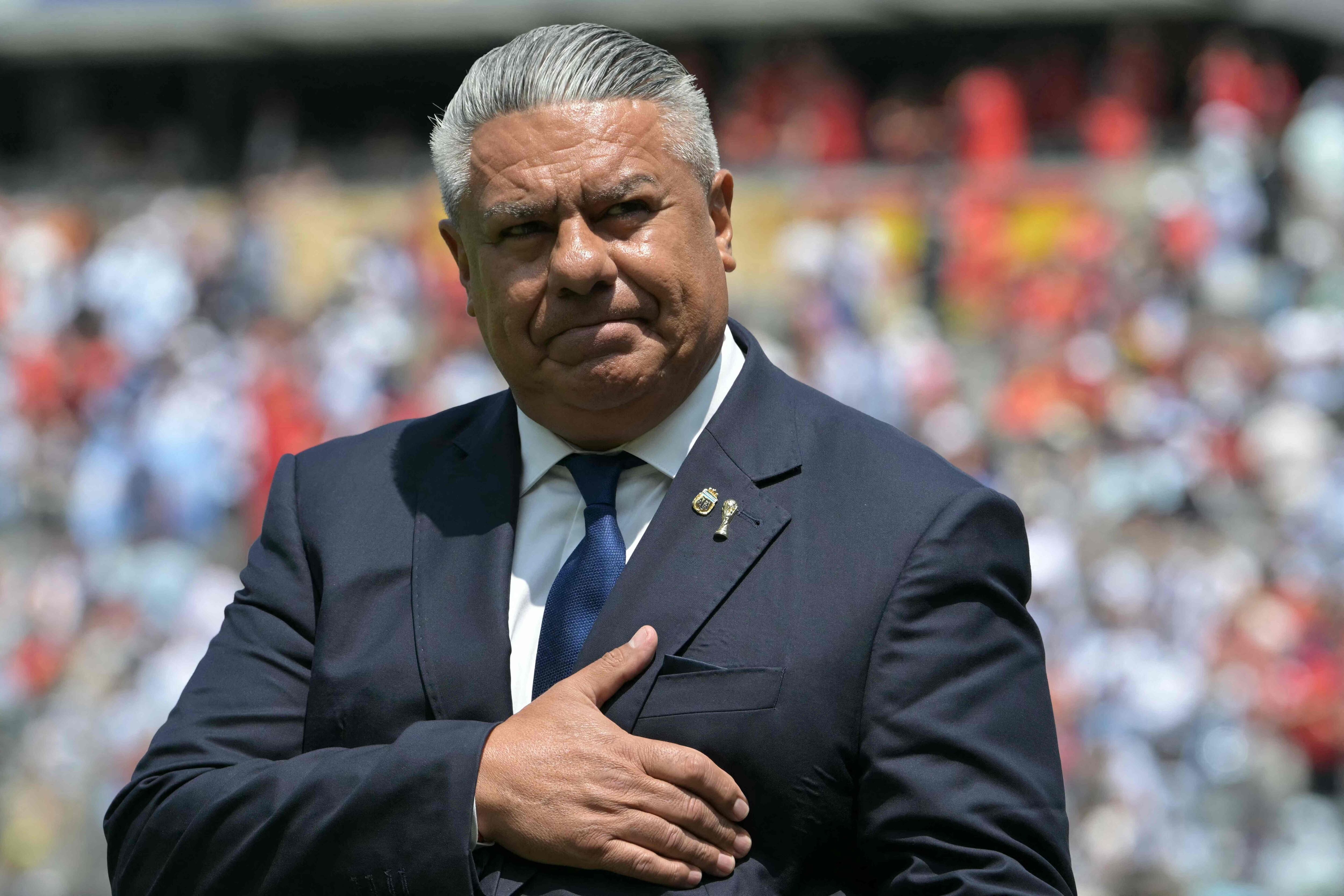 El presidente de la Asociación Argentina del Fútbol (AFA), Claudio