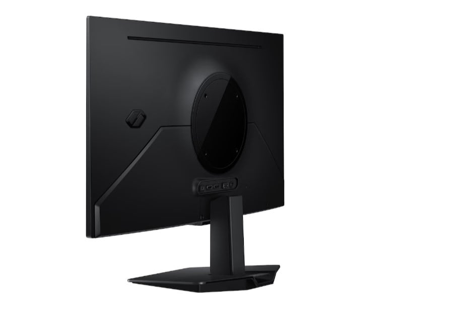 Una vista del monitor gamer Odyssey G5 de Samsung, que ofrece un panel de 27 pulgadas con resolución QHD y tasa de refresco a 180Hz