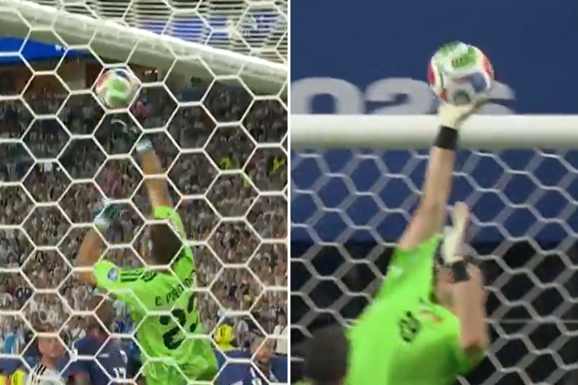 así fue la atajada del Dibu Martínez para mantener el 3-2 cuando se terminaba el partido ante Cabo Verde