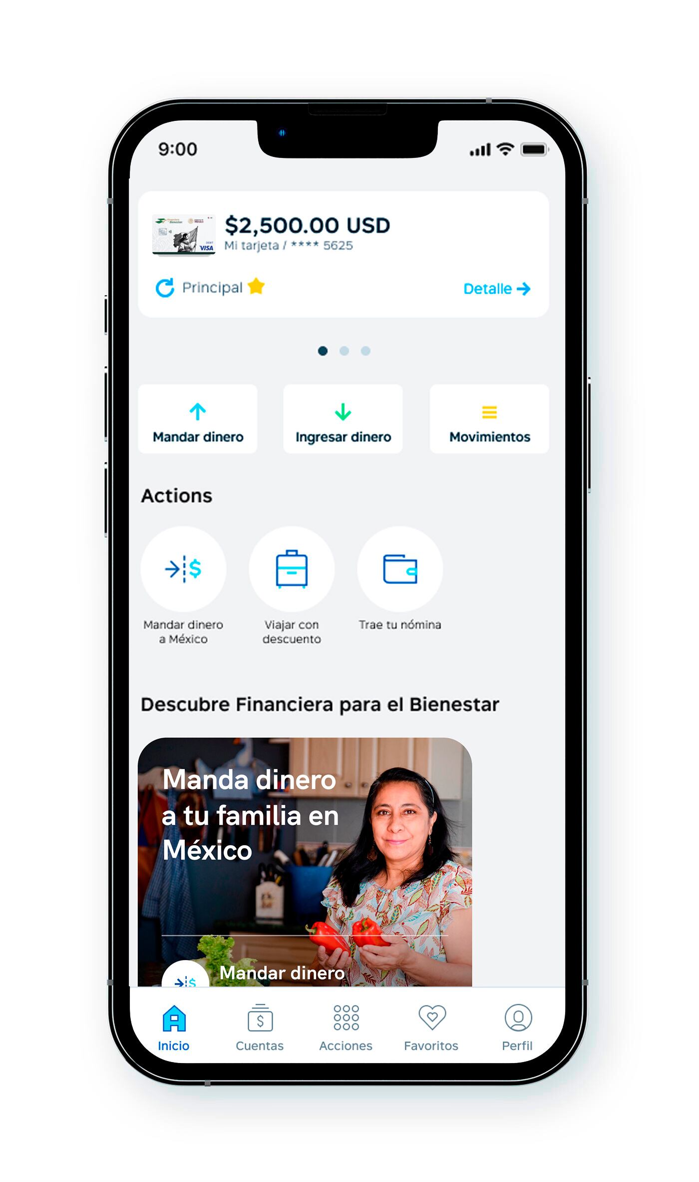 La tarjeta se puede obtener en cualquiera de las 1700 sucursales de Finabien al presentar los documentos correspondientes