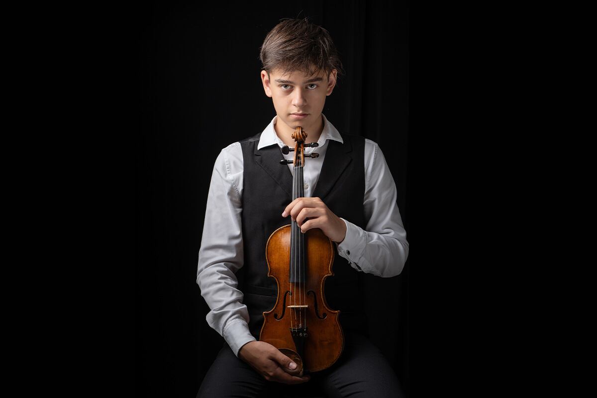 Teo Gertler es un virtuoso del violín desde la infancia; el músico visita por primera vez la Argentina