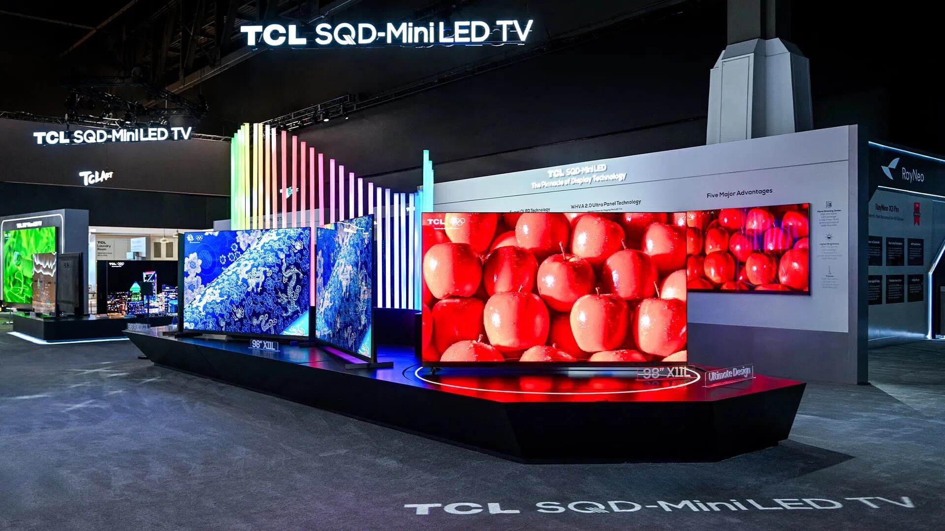 TCL apostó por los SQD MiniLED en la CES 2026