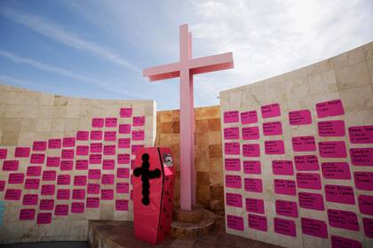 Monumento en homenaje a las víctimas de la violencia de género en Ciudad Juárez, México