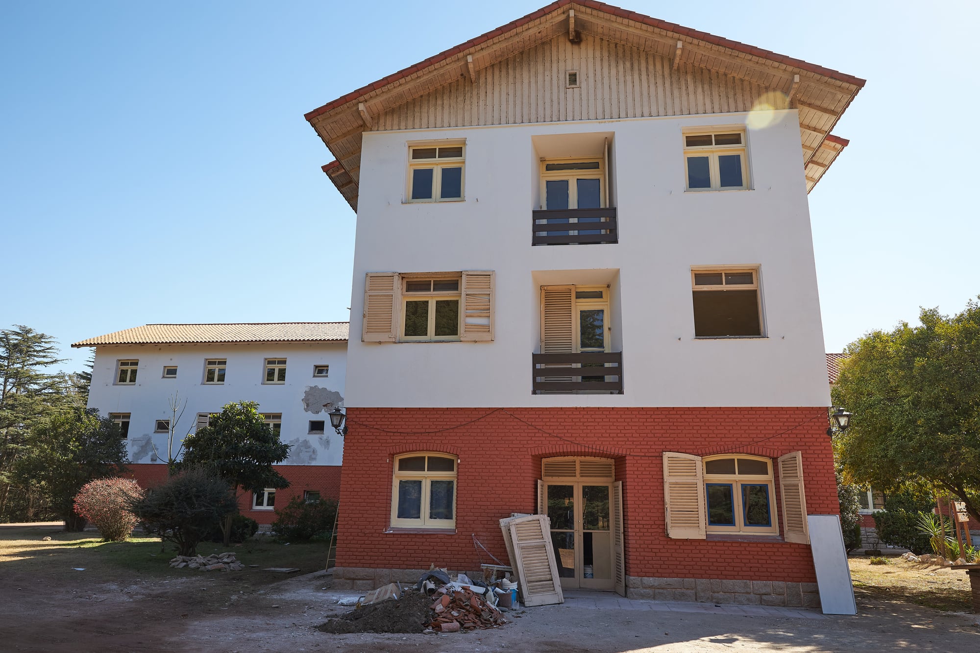 Parte del histórico complejo hotelero en Embalse, en Córdoba
