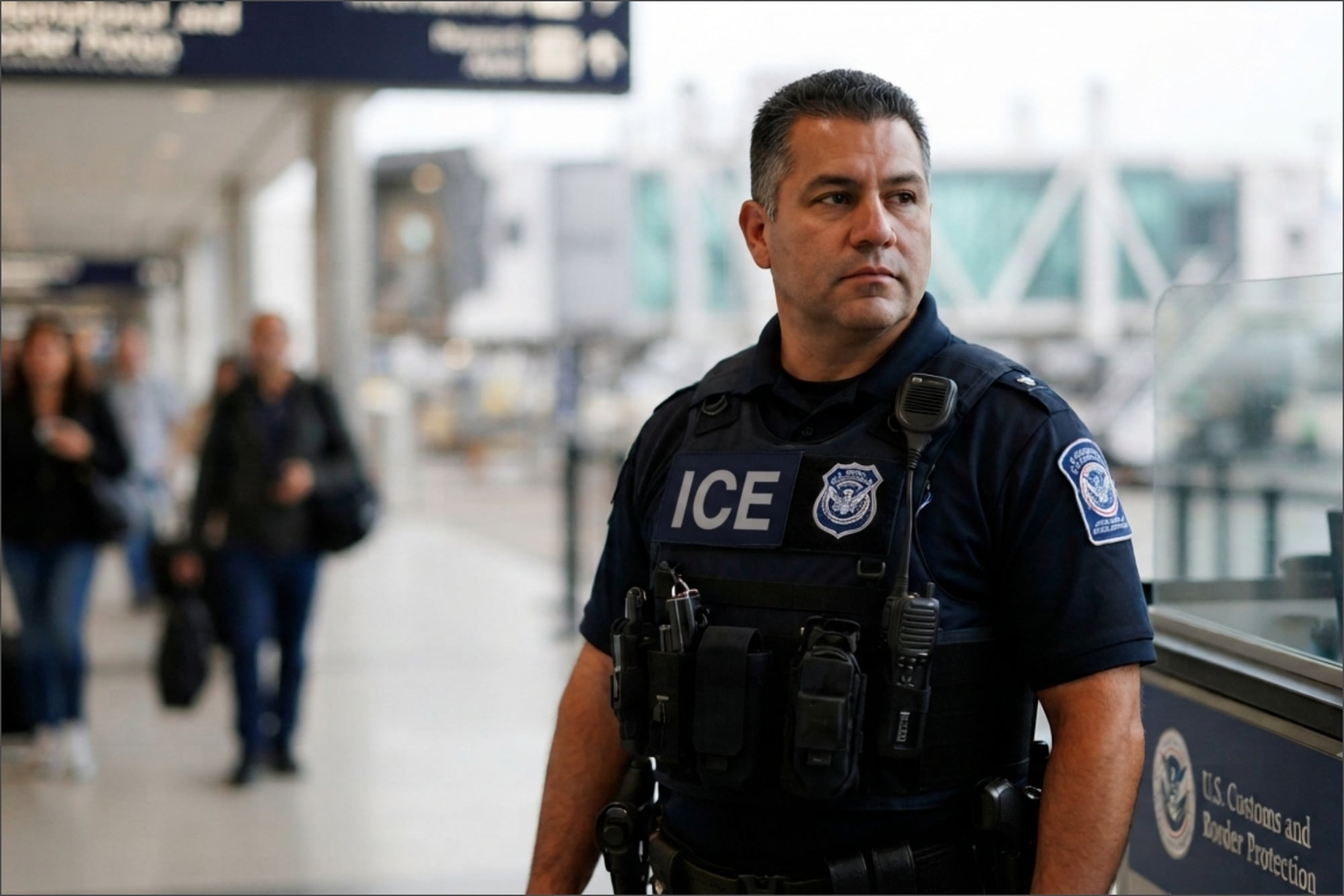 Los agentes del ICE detienen a migrantes en los aeropuertos de EE.UU., sin importar si cuentan con un proceso pendiente