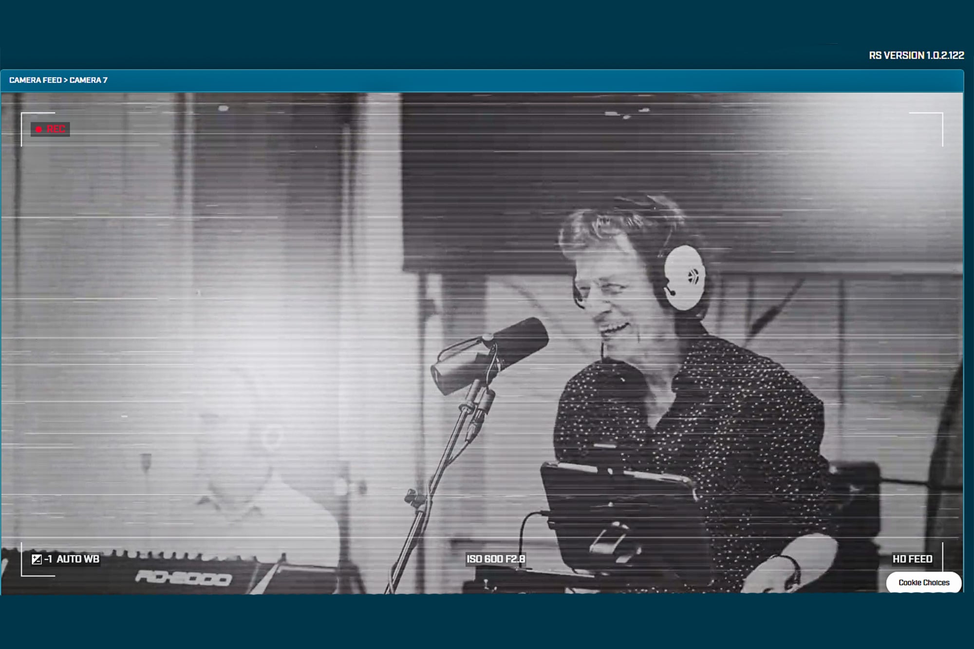 Mick Jagger, de buen humor, durante una jornada de grabación