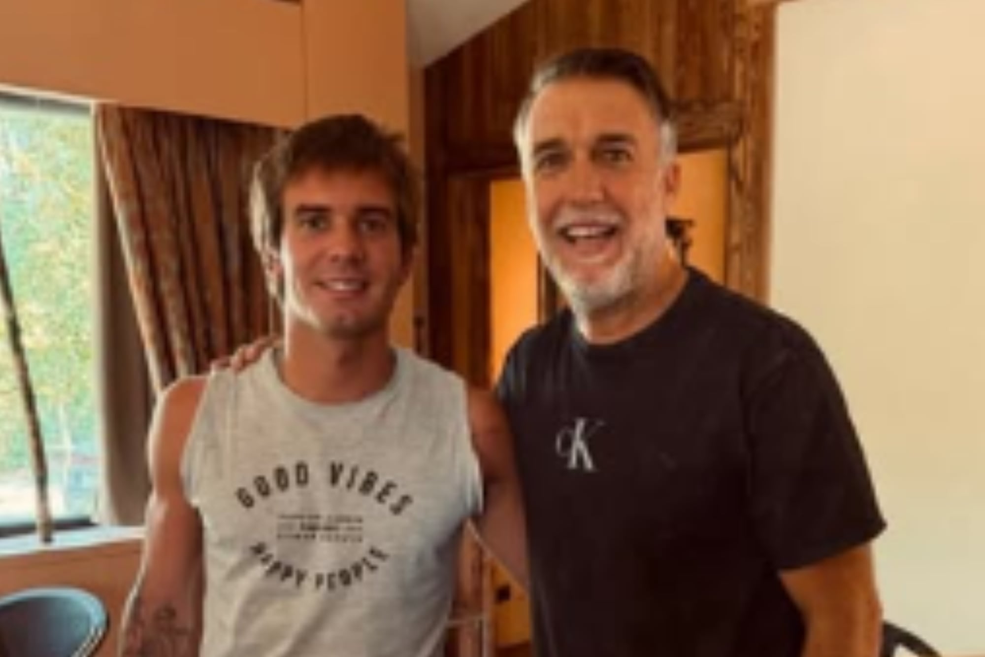 La foto de Franco Mastantuono con Gabriel Batistuta que hizo delirar a los fans de la Fiorentina y la selección
