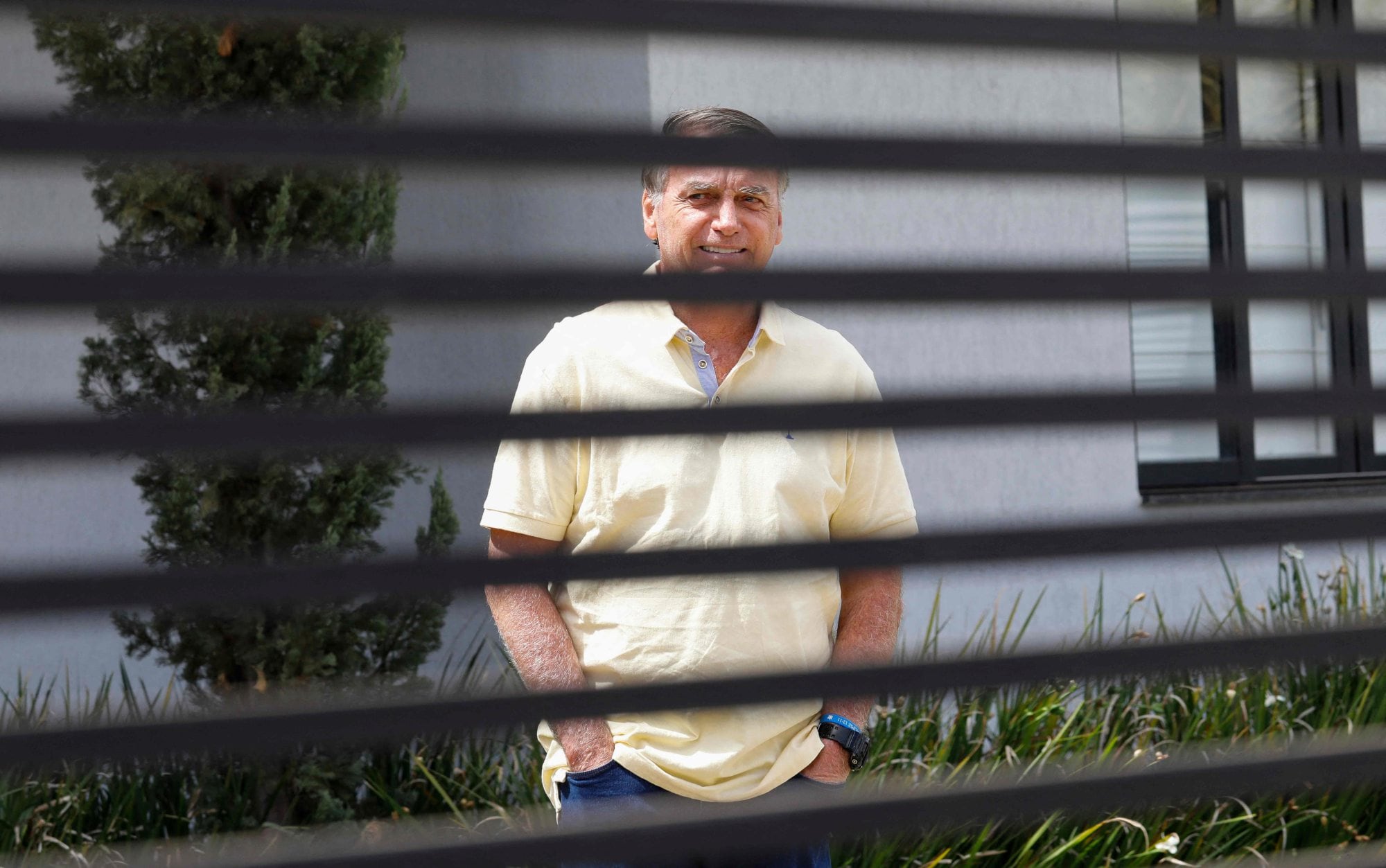 El expresidente brasileño Jair Bolsonaro en su residencia en Brasilia el 3 de septiembre de 2025