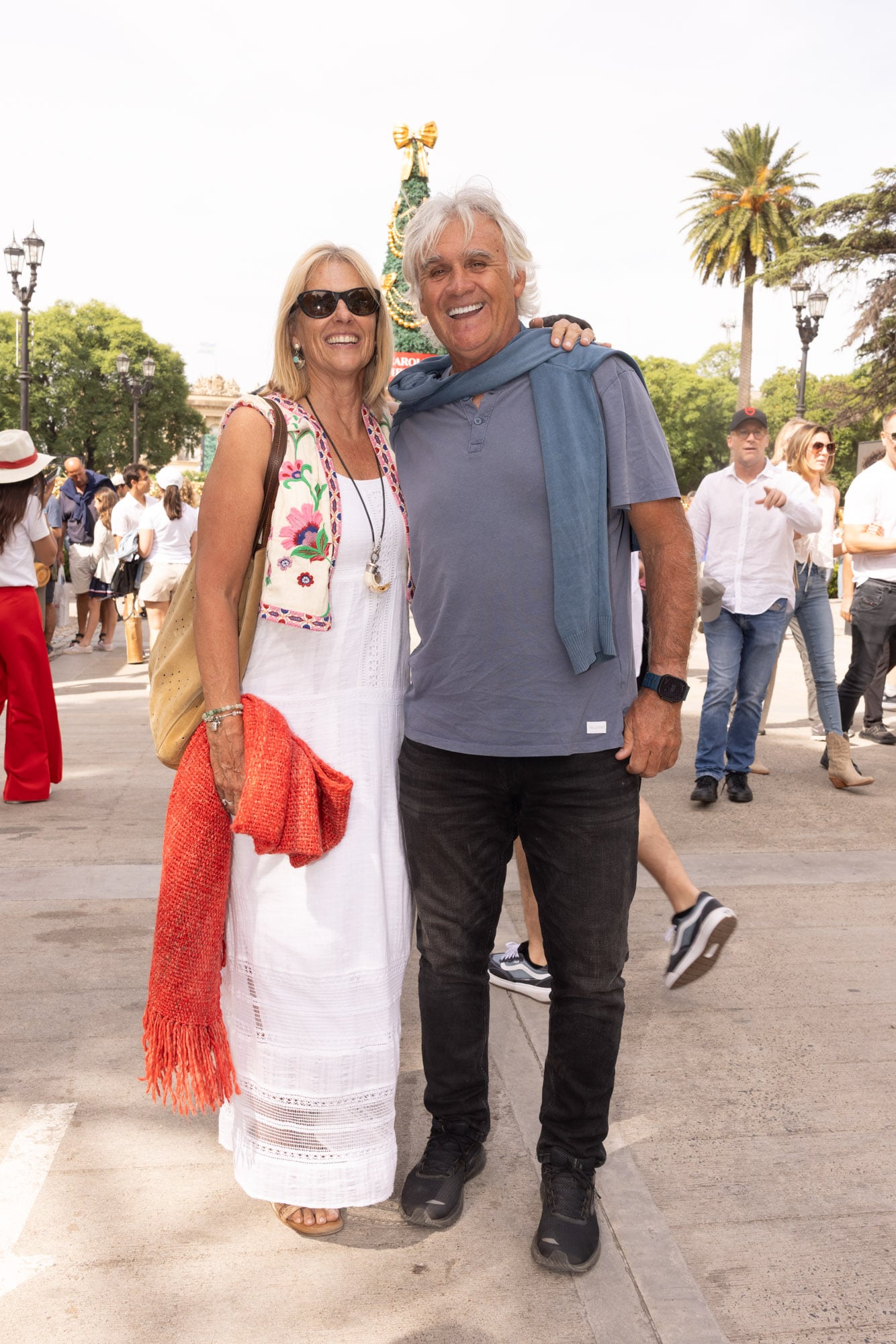 Teresa Zuberbühler posó con el ex diez goles Milo Fernández Araujo