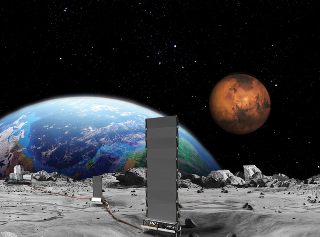 Una representación conceptual del Proyecto de Energía de Superficie de Fisión (Foto: Gentileza NASA)