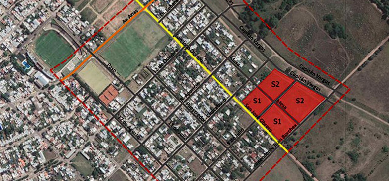 El terreno tiene una superficie de 21.347,46 m2