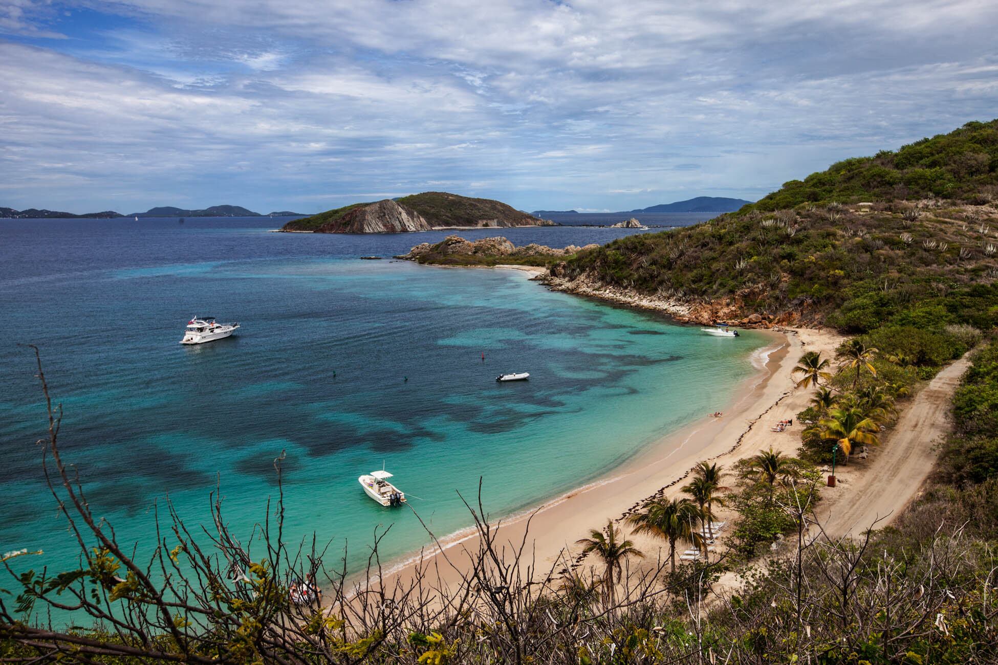 La playa de Deadman’s Beach en Peter Island.