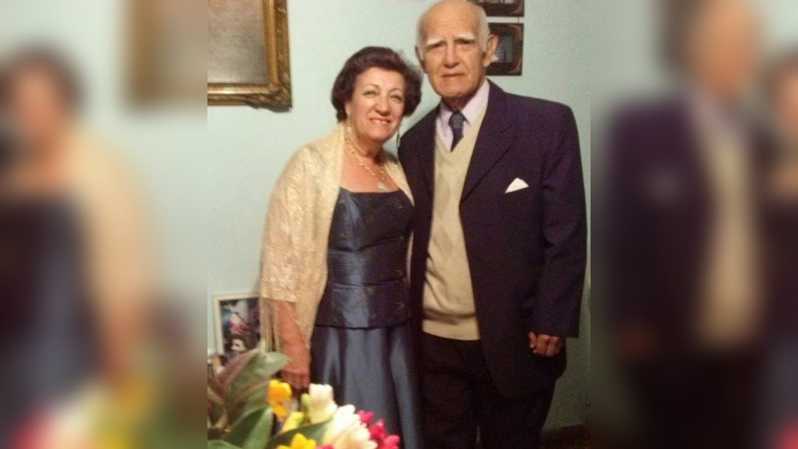 Junto a Concepción, el amor de su vida.
