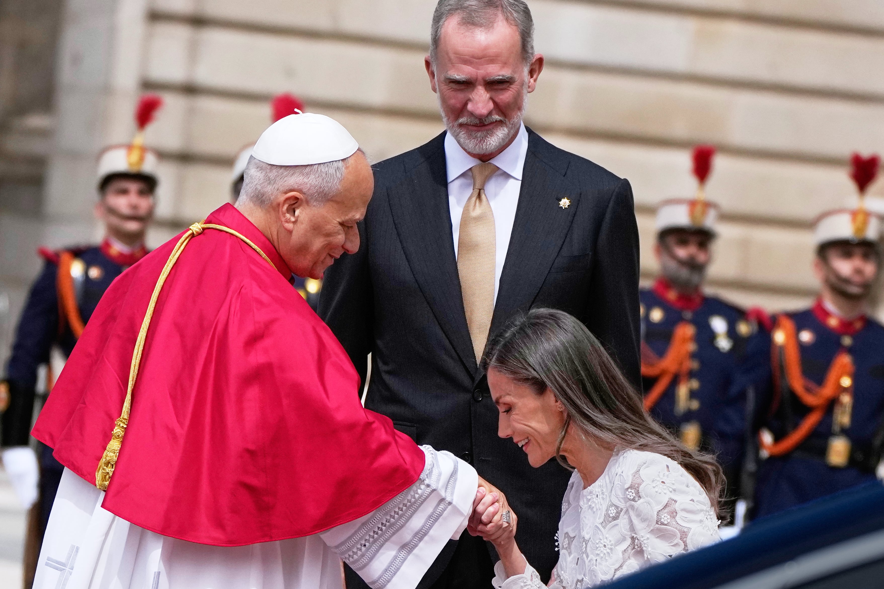 Los reyes de España, con el Papa