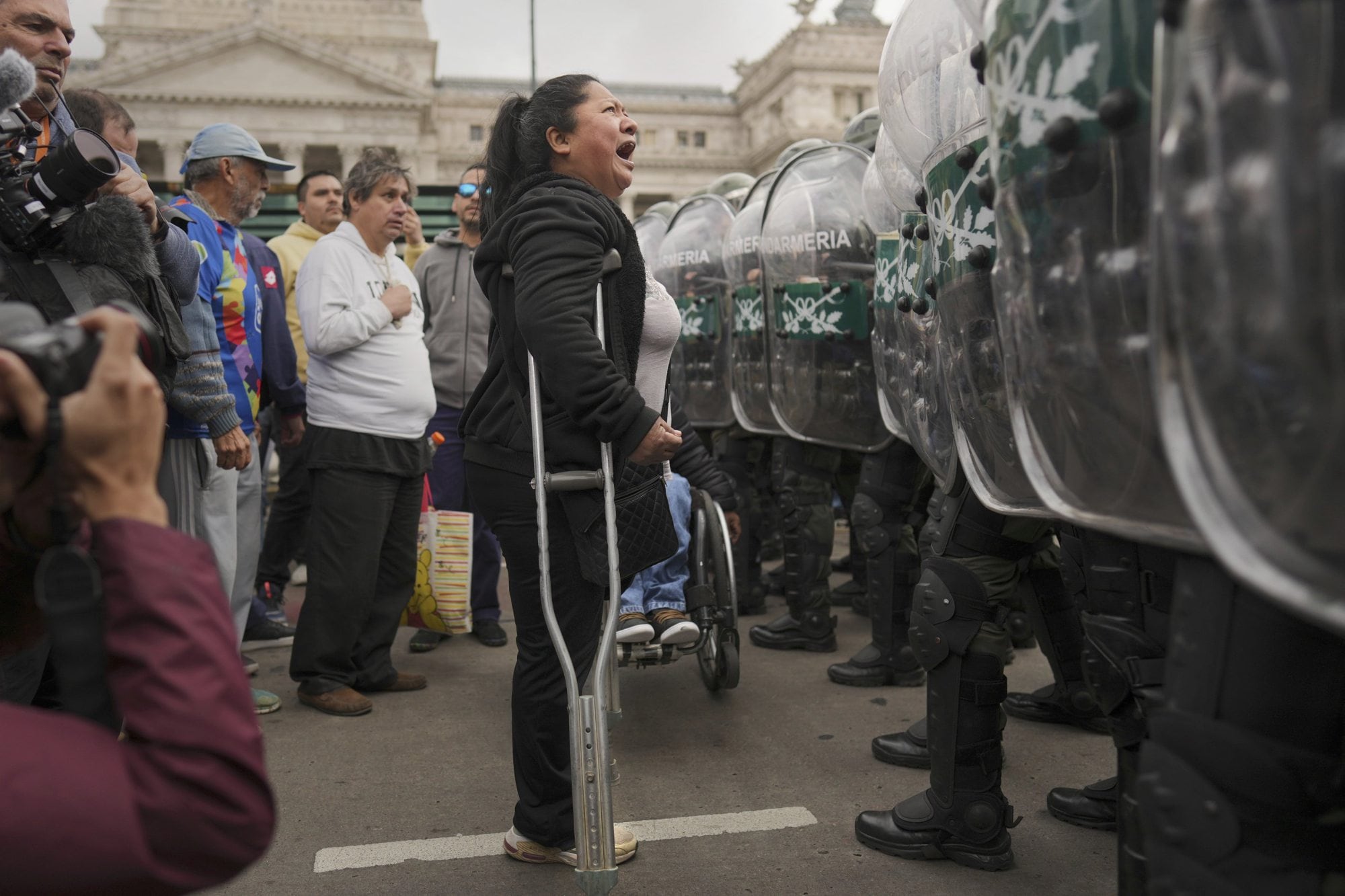El Congreso fue el lugar que concentró la mayor cantidad de marchas por la ley de Discapacidad