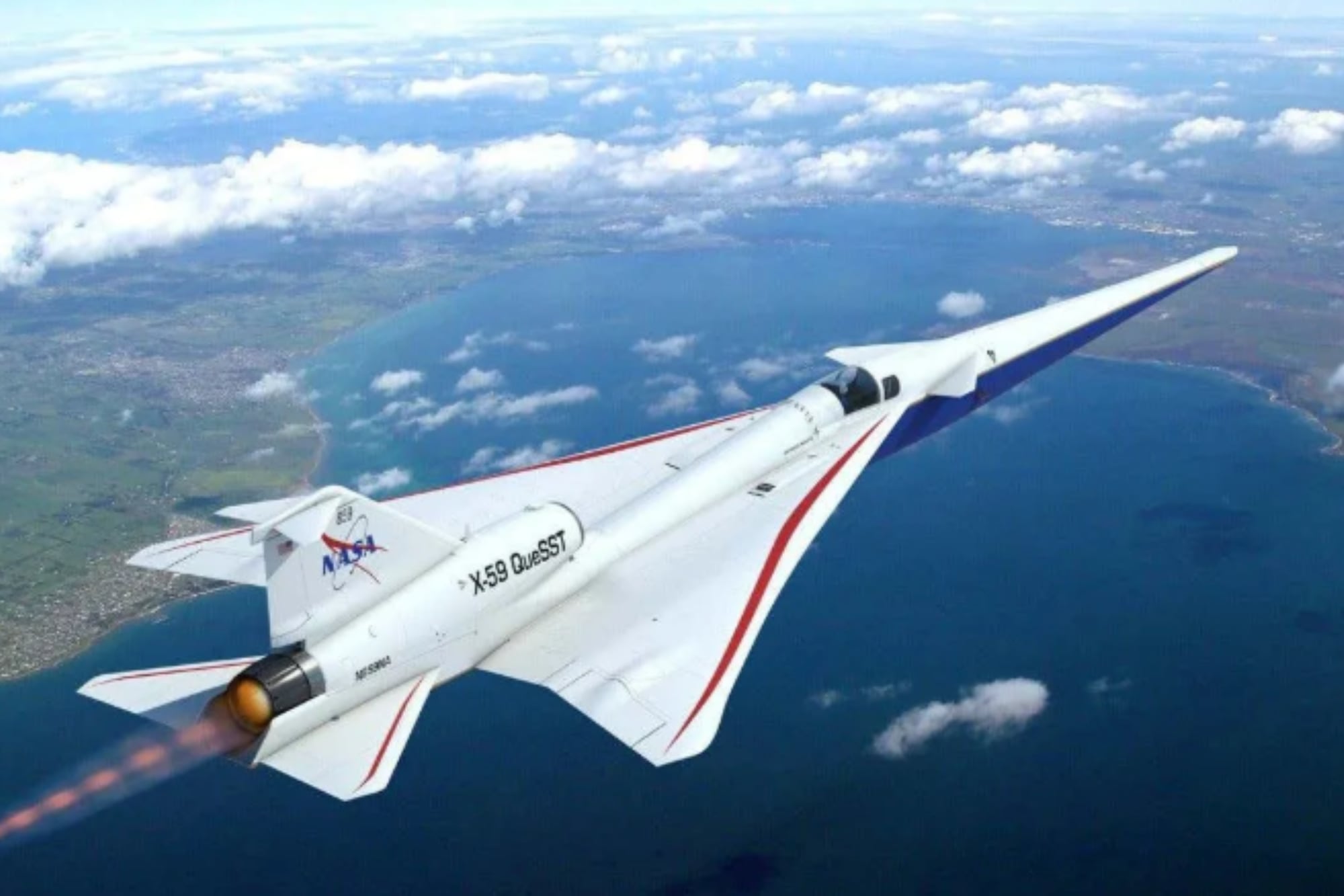 El “hijo del Concorde”: el video del viaje inaugural del super avión de la NASA