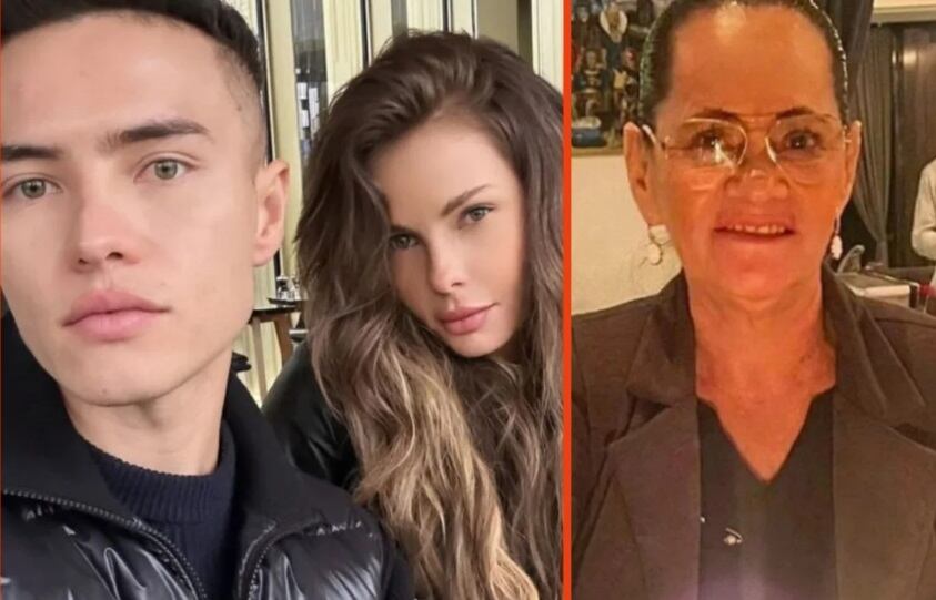 Juliana Magalhaes de Lima junto a su hermano (el tío de los niños) y la madre de Juliana (la abuela de los niños)