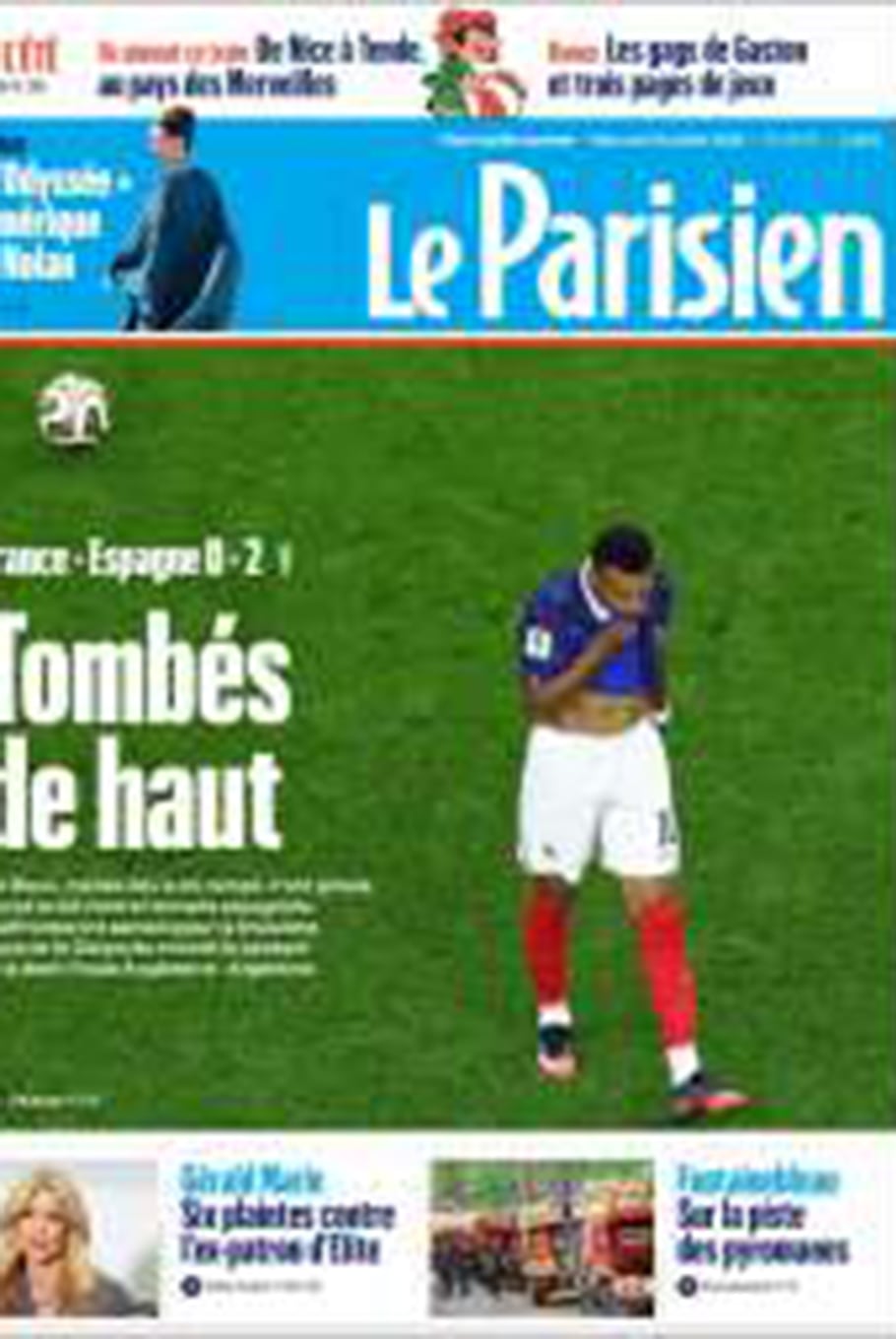 Las tapas de los diarios franceses tras la derrota ante España en el Mundial 2026
