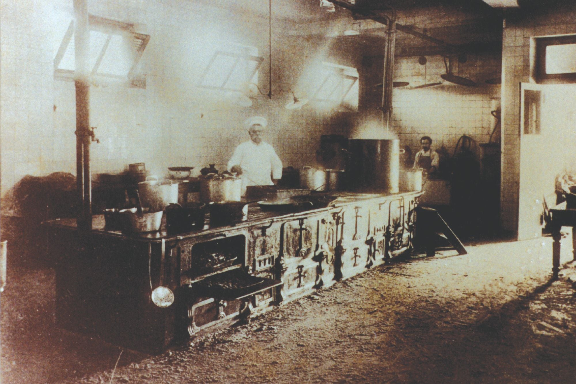 La cocina general en 1901.