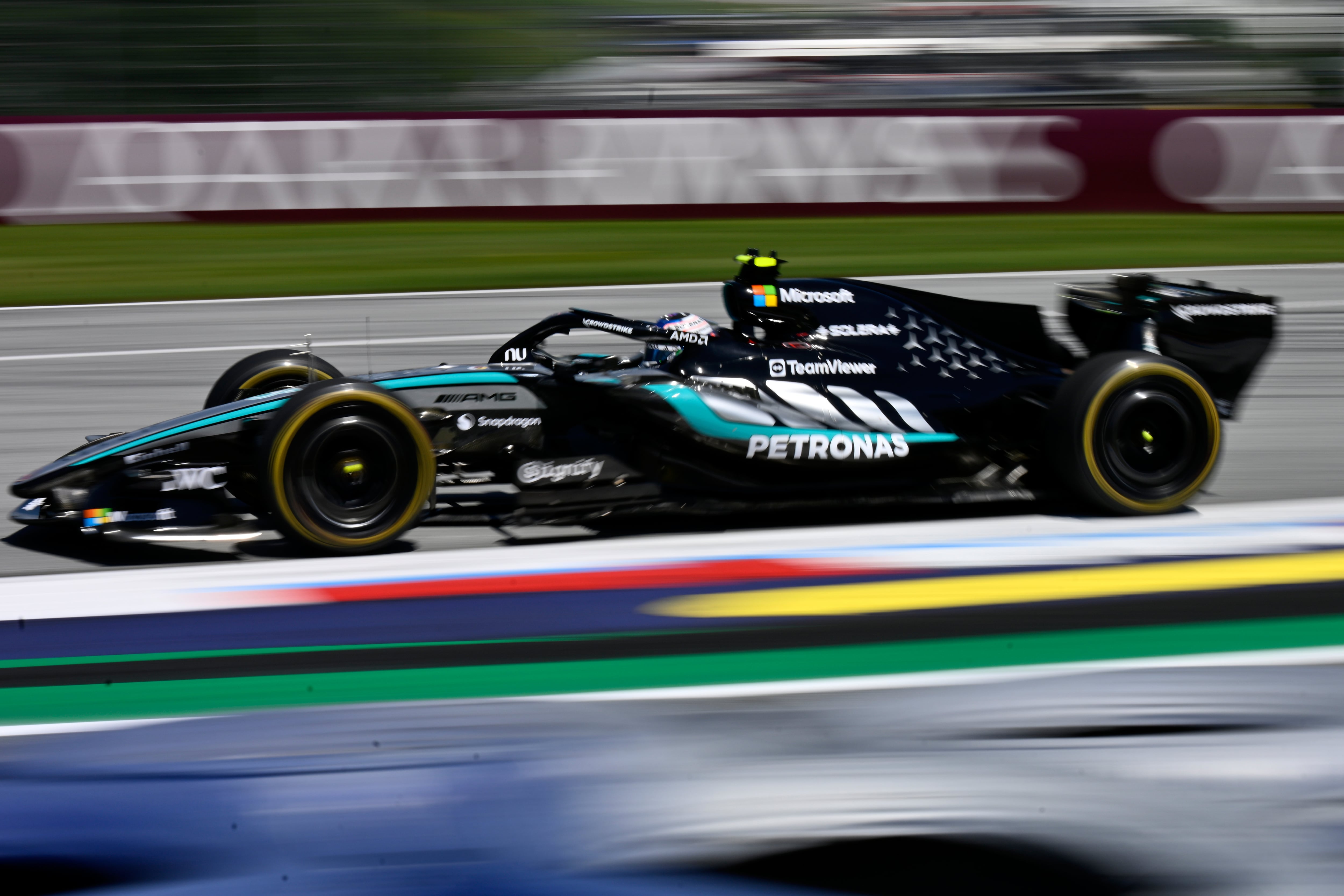 Andrea Kimi Antonelli, en la segunda práctica en Spielberg (Austria)