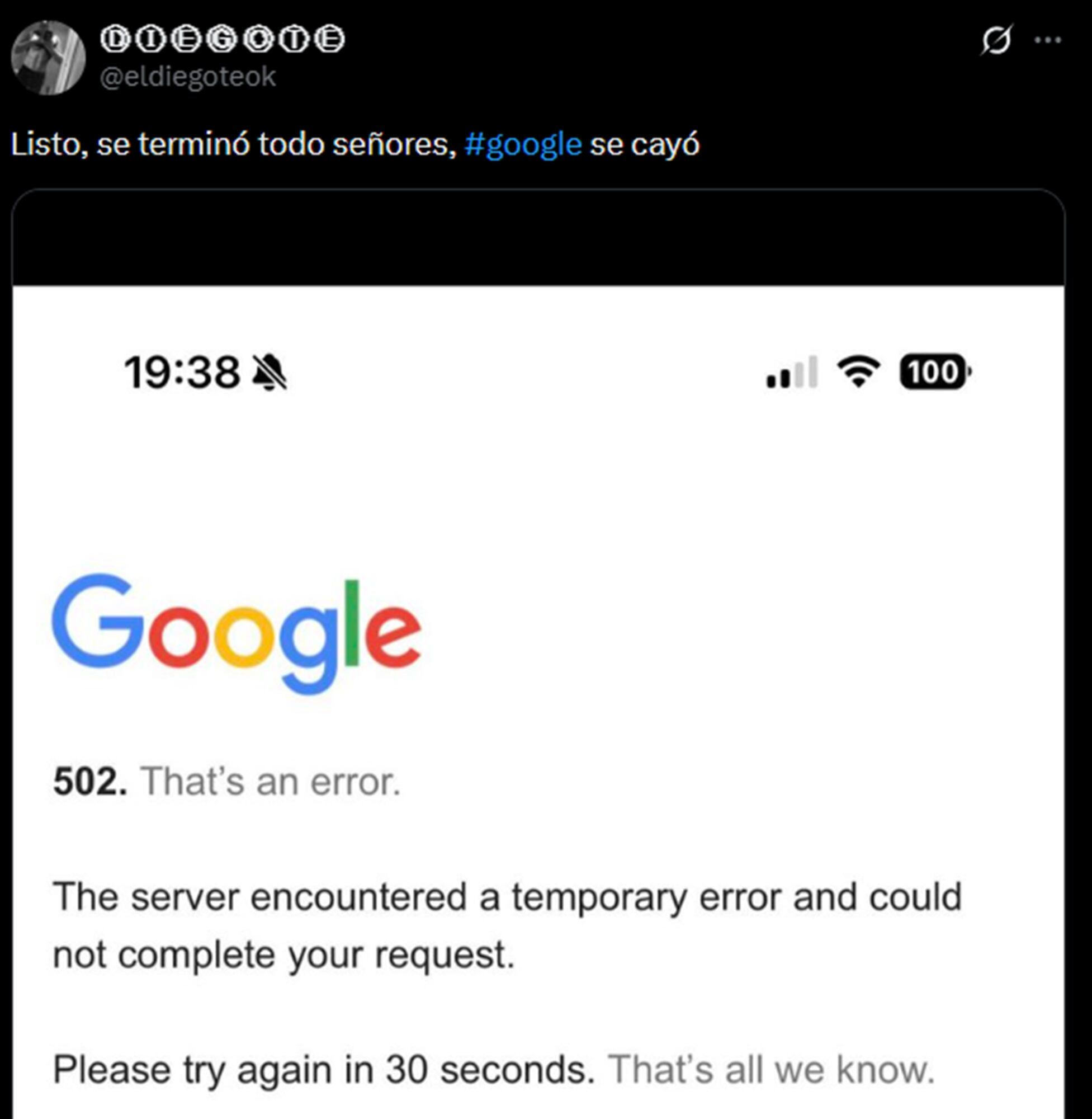 La falla se hizo presente en miles de usuarios a lo largo de Sudamérica