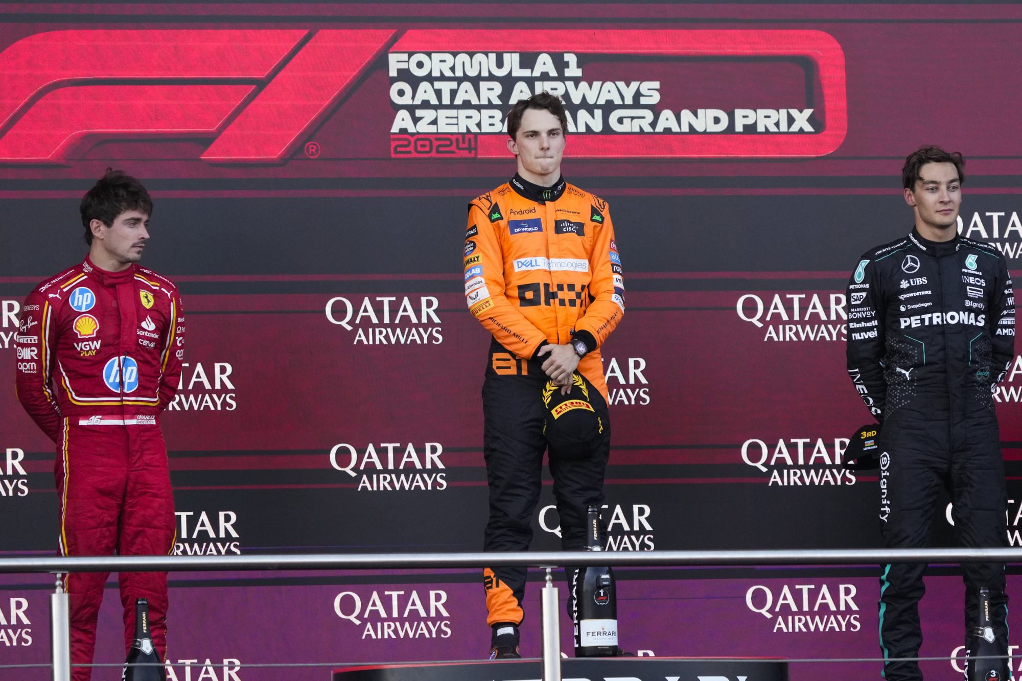 El australiano Oscar Piastri se subió a lo más alto del podio en el Gran Premio de Azerbaiyán