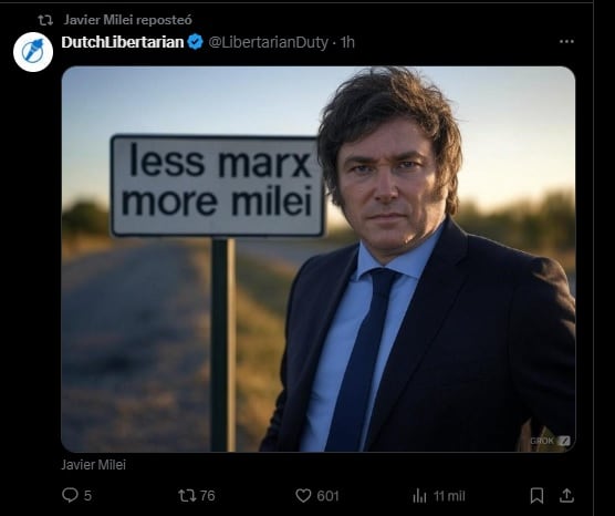 La imagen con IA que reposteó el Presidente: