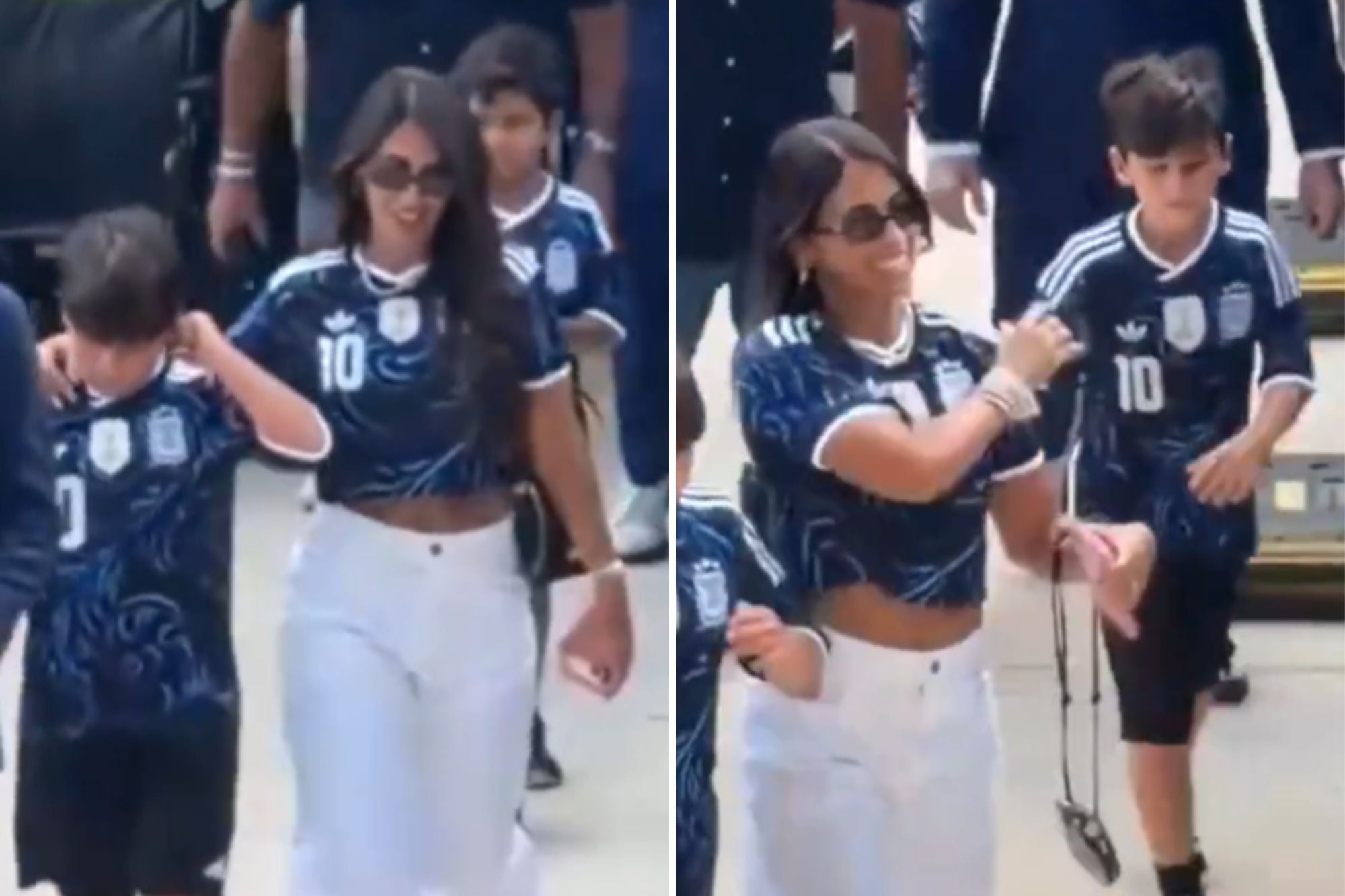 Anto Roccuzzo celebró el sufrido triunfo de la Argentina y compartió la foto familiar que ya es cábala
