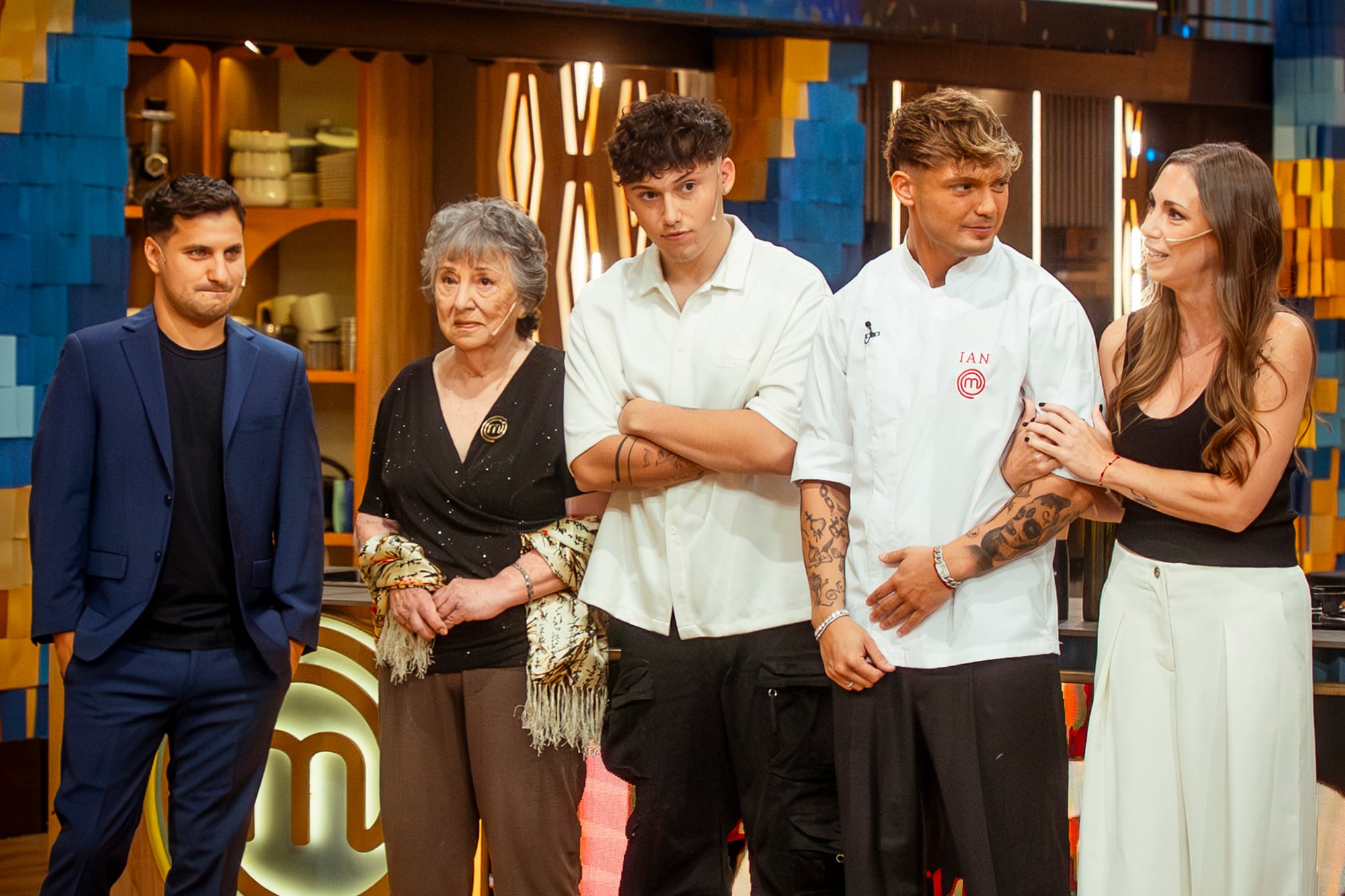 Ian Lucas, con su familia