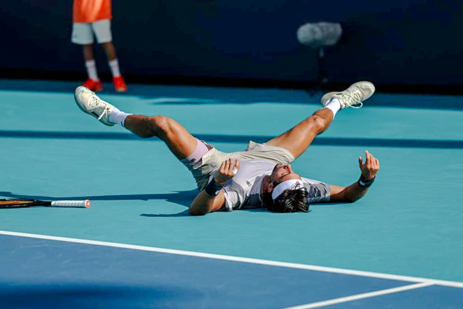 Miami Open: Thiago Tirante ganó un partidazo y jugará con Francisco Cerúndolo en la segunda ronda