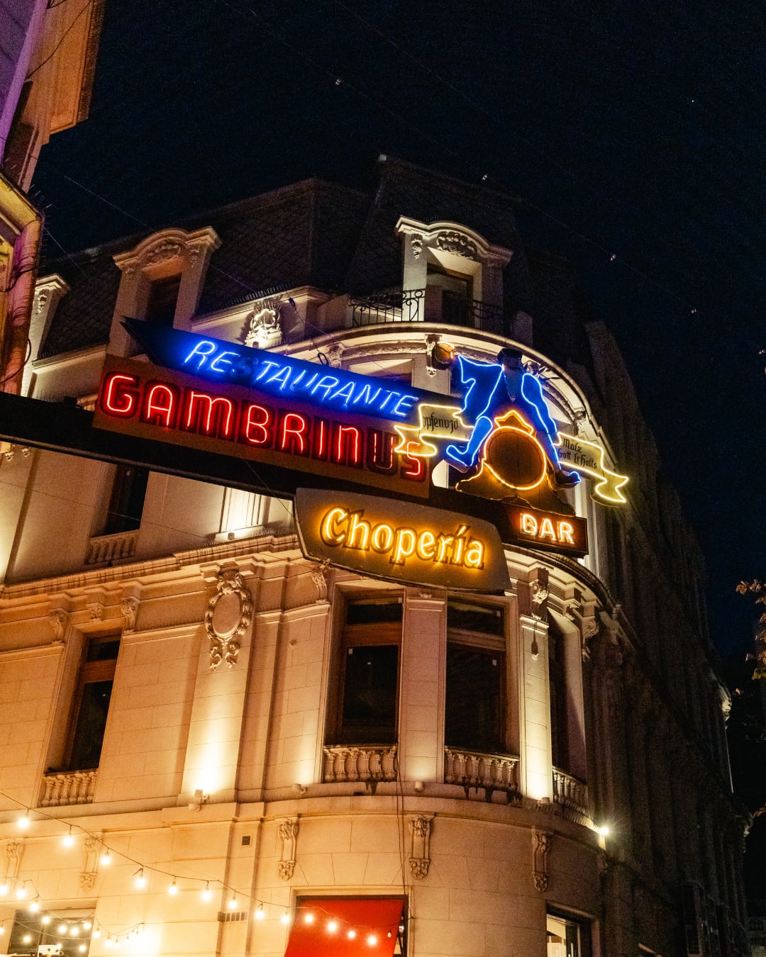 La icónica esquina de Gambrinus.