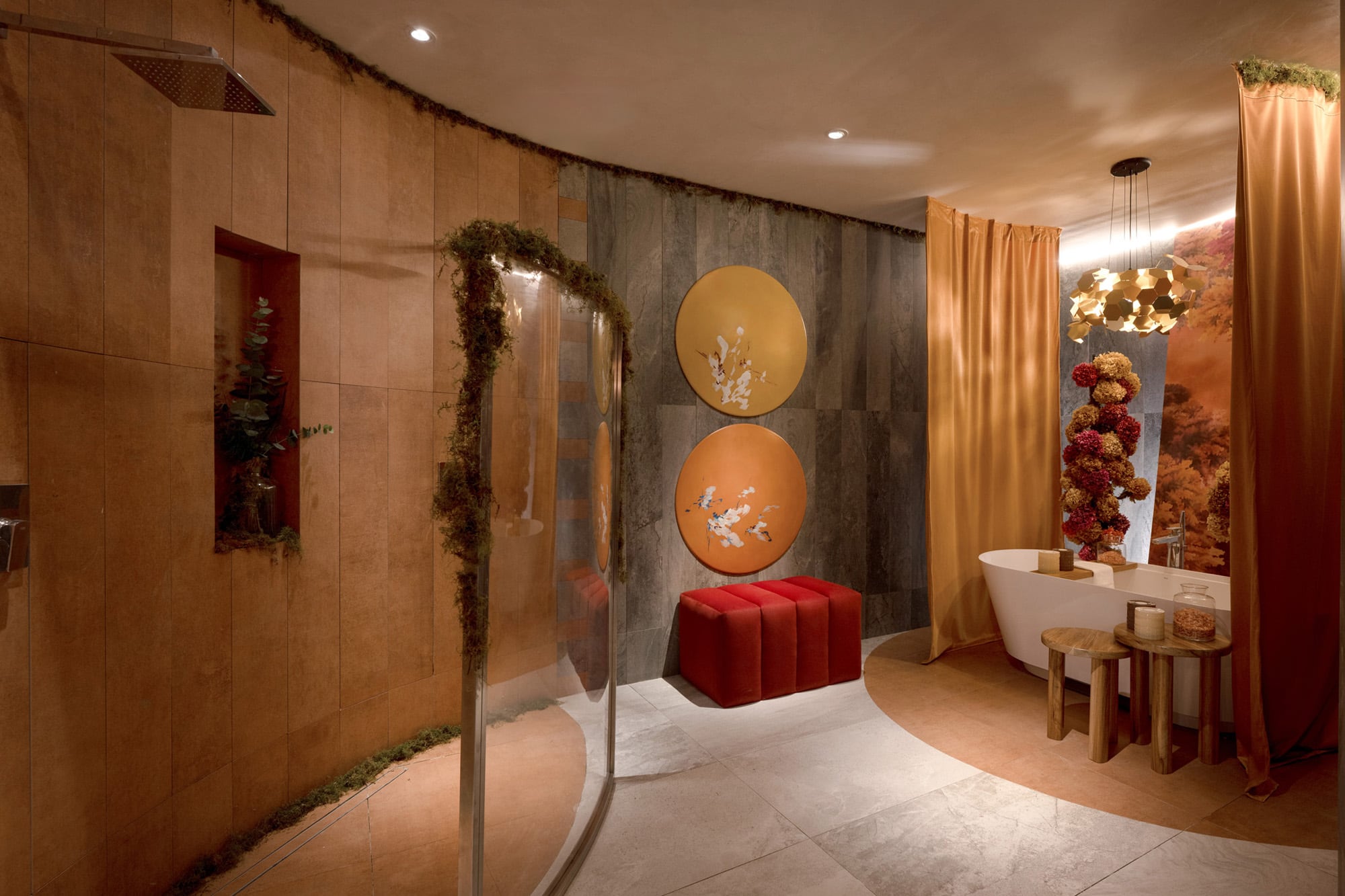 Un baño teatral que formó parte de la muestra Casa FOA 2025