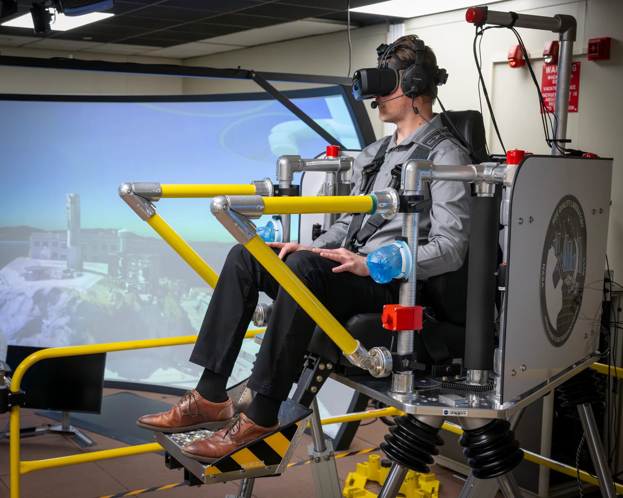 Imágenes del estudio que realizó la NASA con simuladores de realidad virtual